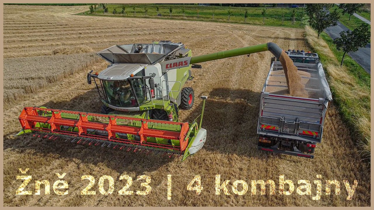 Žně 2023 | Sklizeň pšenice | 4 kombajny v nasazení | ZD Klenovice na Hané
