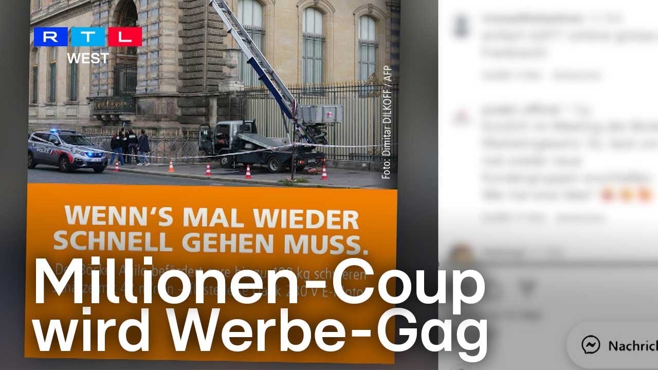 Millionen-Raub im Louvre – Möbelaufzug aus NRW als Einbruchshelfer | RTL WEST