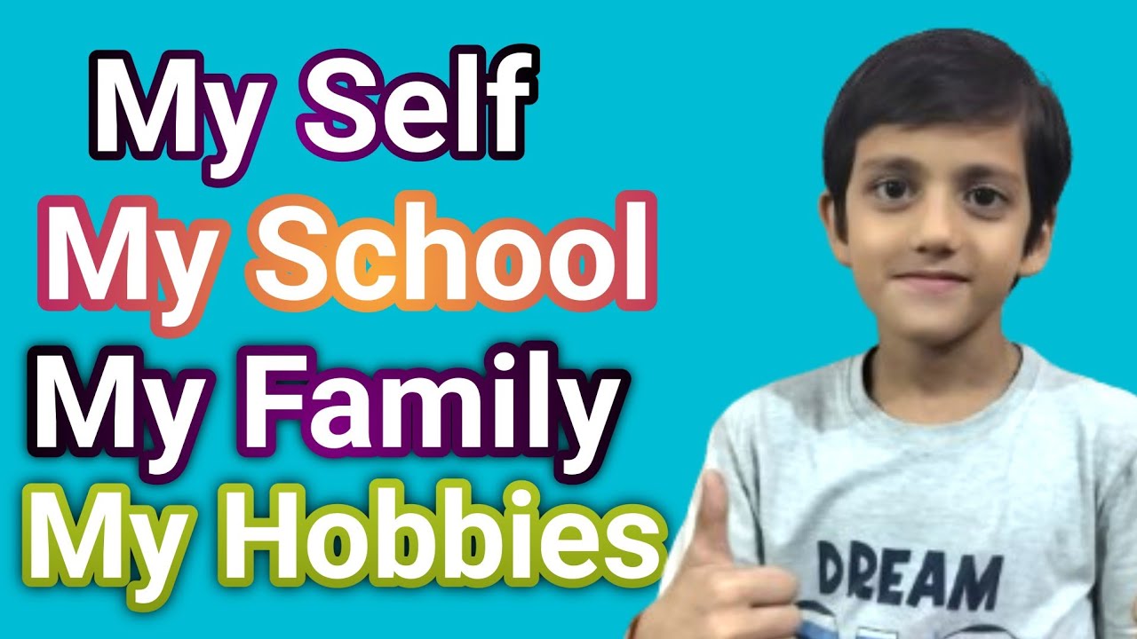 Myself Introduction, My Family, My School & Good Habits | Easy English Sentences for All About Me!