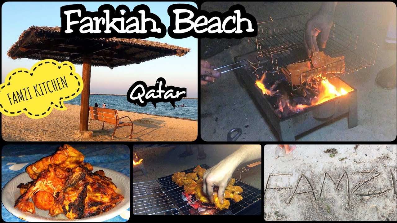 Barbeque in Farkiah Beach Al-Khor || Qatar Beach for Barbeque || Famzi Kitchen