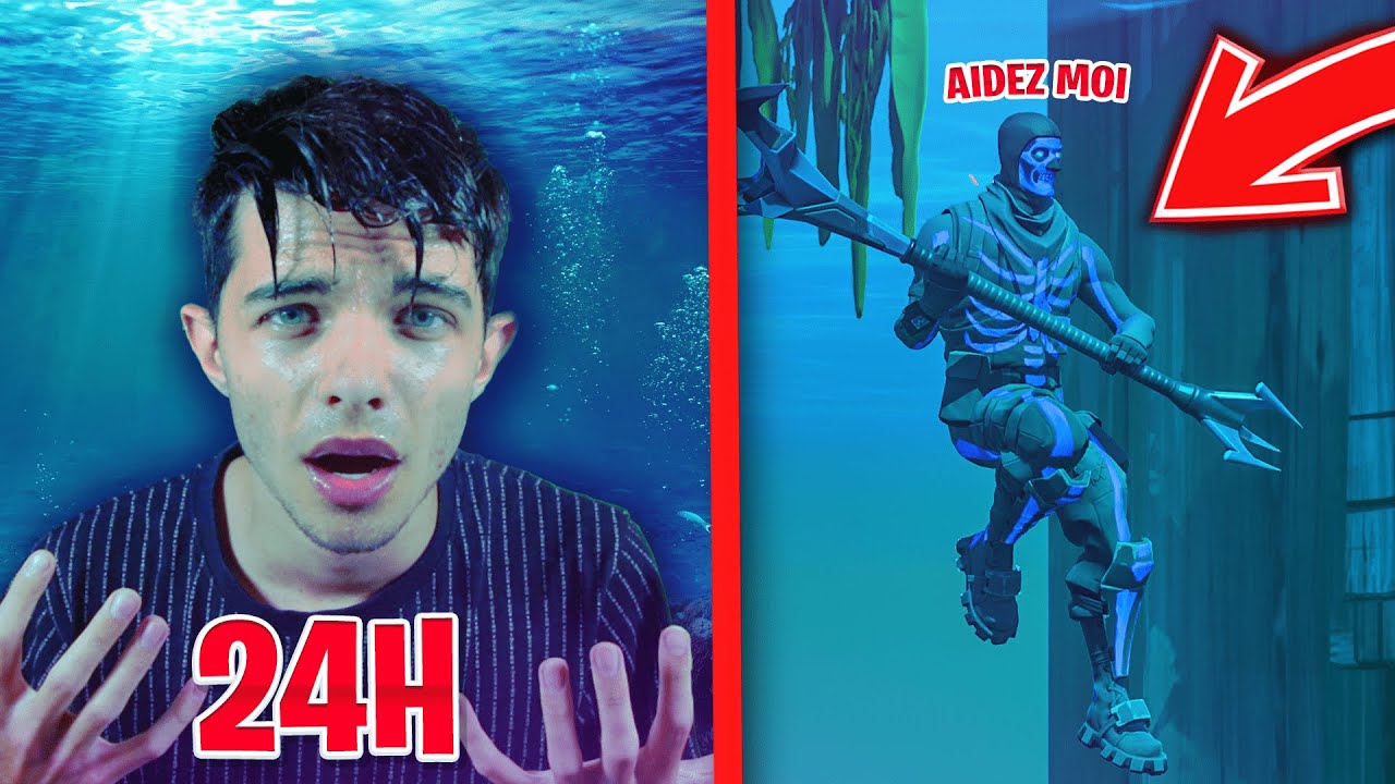 24H SOUS L'EAU DE FORTNITE (HARD)