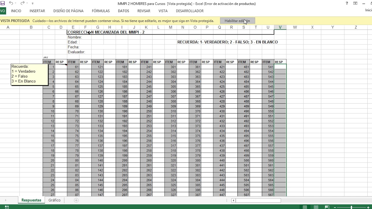 Calificación Automatizada MMPI II
