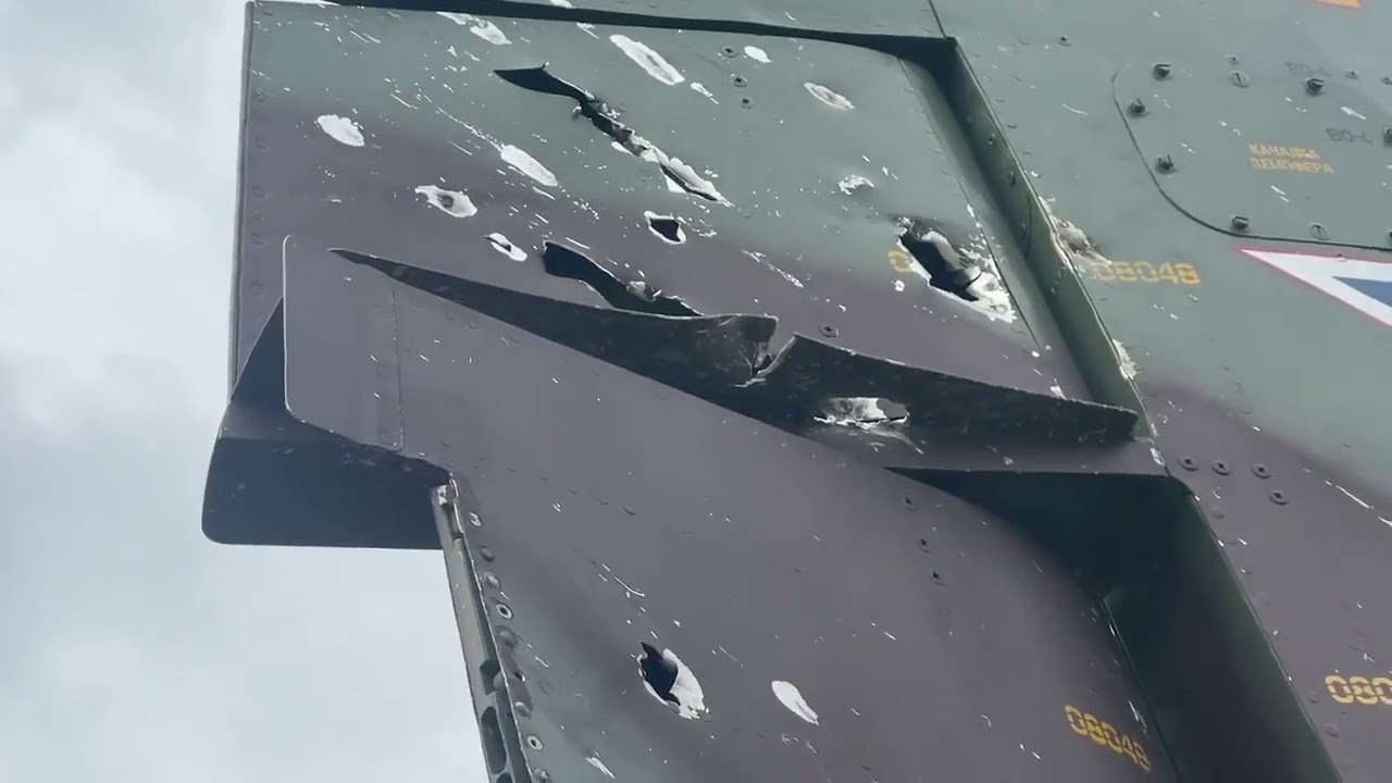 Su-25 was able to reach the base after being hit by a MANPADS missile
