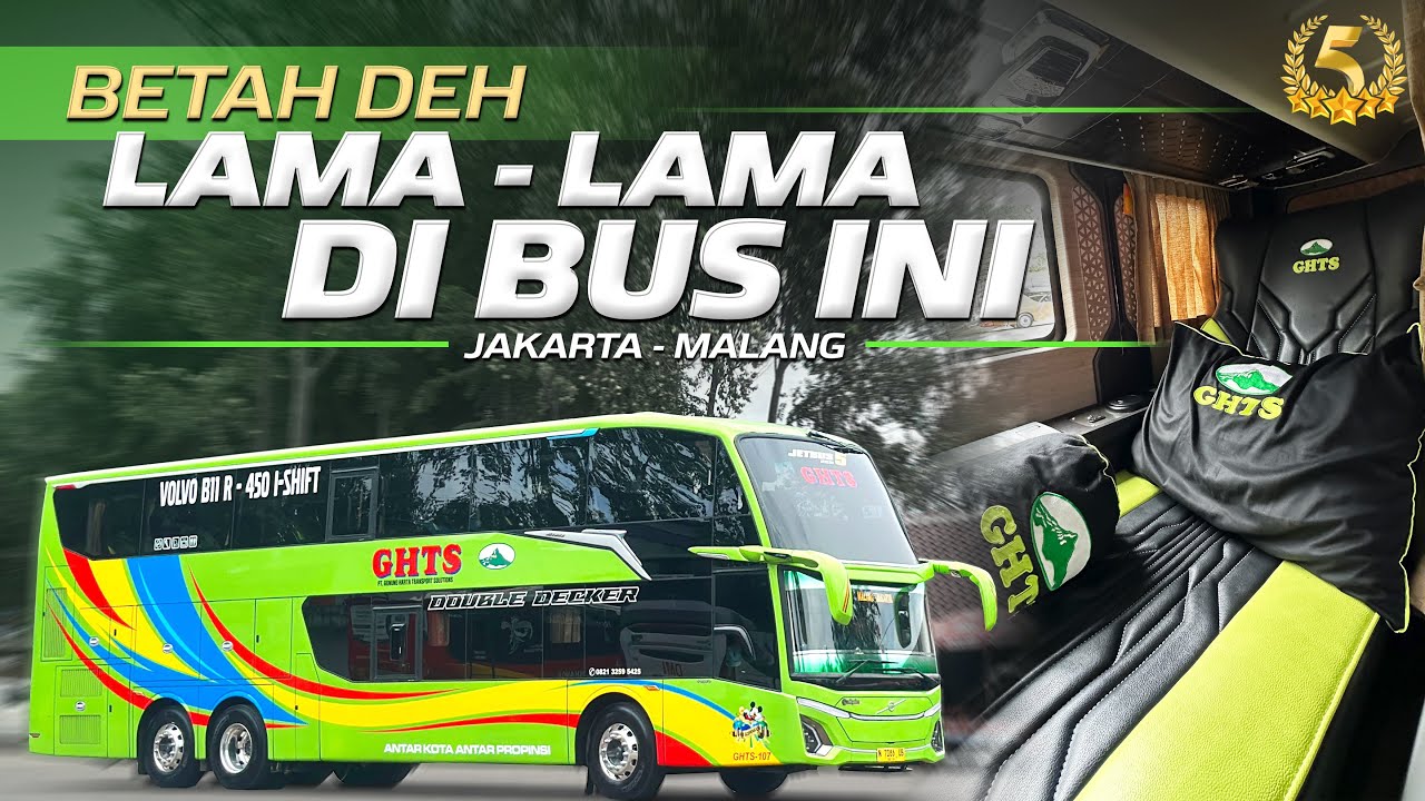 RASANYA NAIK BUS TINGKAT BARU GUNUNG HARTA‼️Trip Jakarta - Malang with GHTS-107