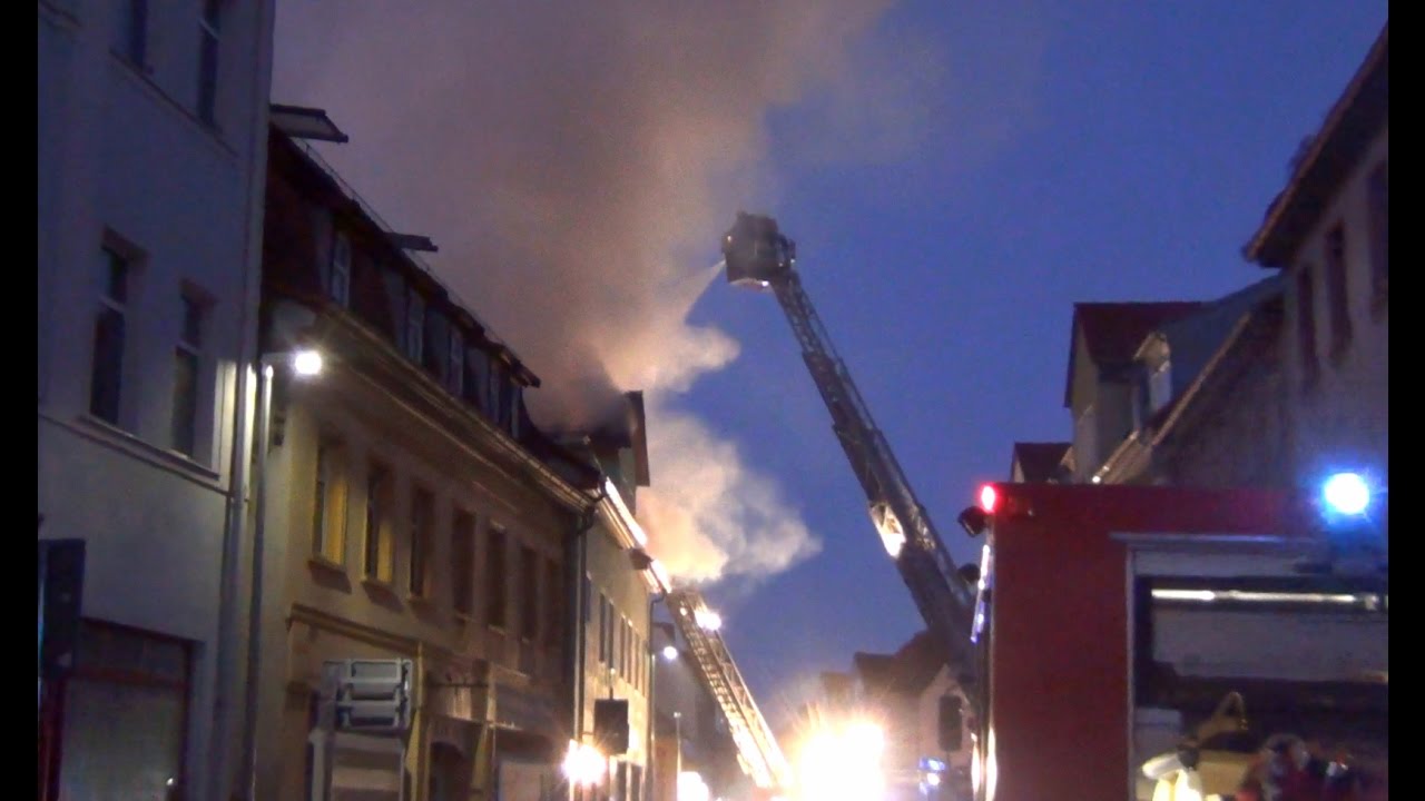 Dachstuhlbrand in Weida 28.11.2016