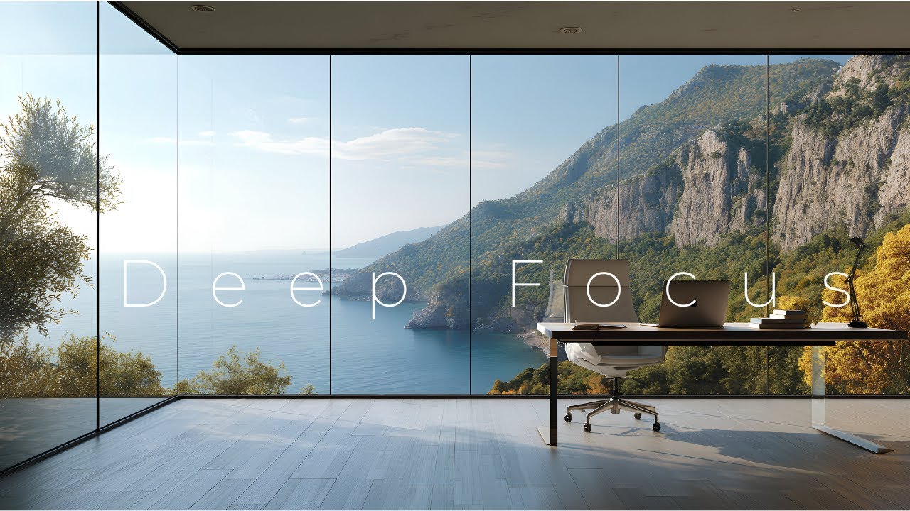 Focus Like a CEO • Minimalist Office Mix with Mountain View