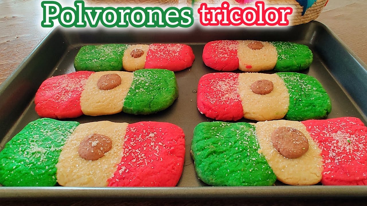 LOS MEJORES POLVORONES TRICOLOR PARA ESTAS FIESTAS PATRIAS 🇲🇽🎉🇲🇽