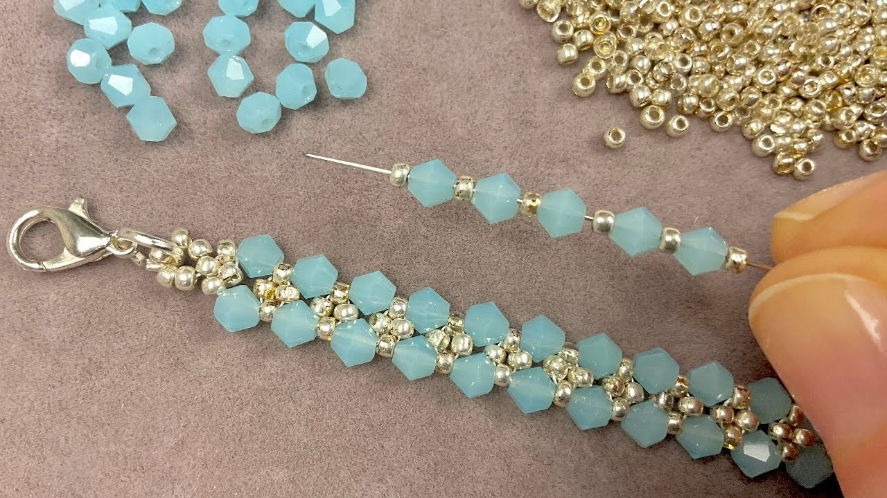 EASY Beads Jewelry Making: How to Make a Beaded Bracelet or Beads Necklace - Beading Tutorials