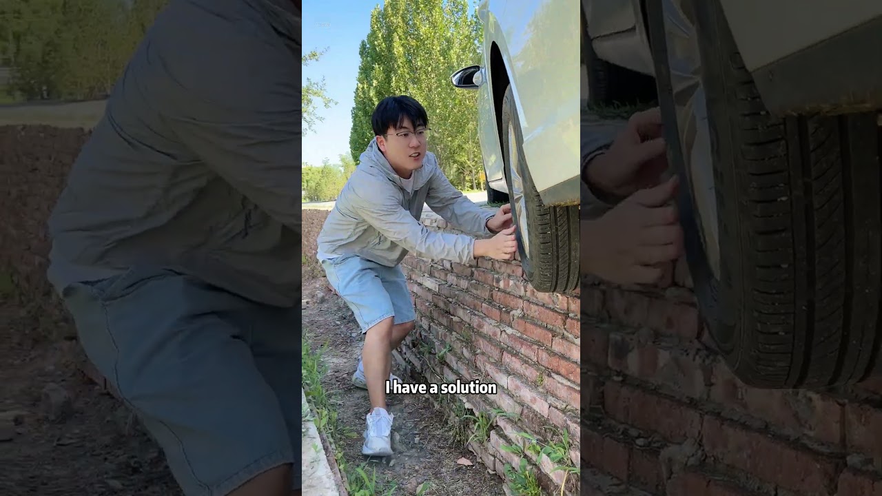 The car fell into a pit. How to get out quickly? 