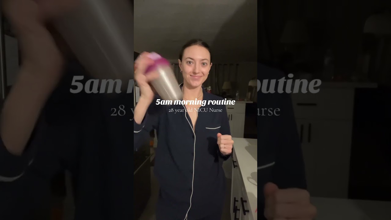5am morning routine as a 28 year old NICU Nurse #grwm #morningroutine #5ammommorningroutine #nurse
