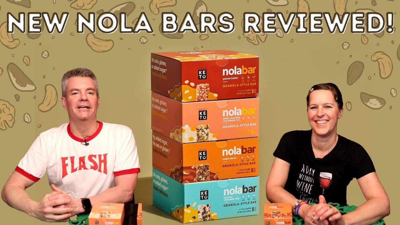 Perfect Keto's Two New Nola Bars Reviewed!  White Chocolate Macadamia and Maple Pecan