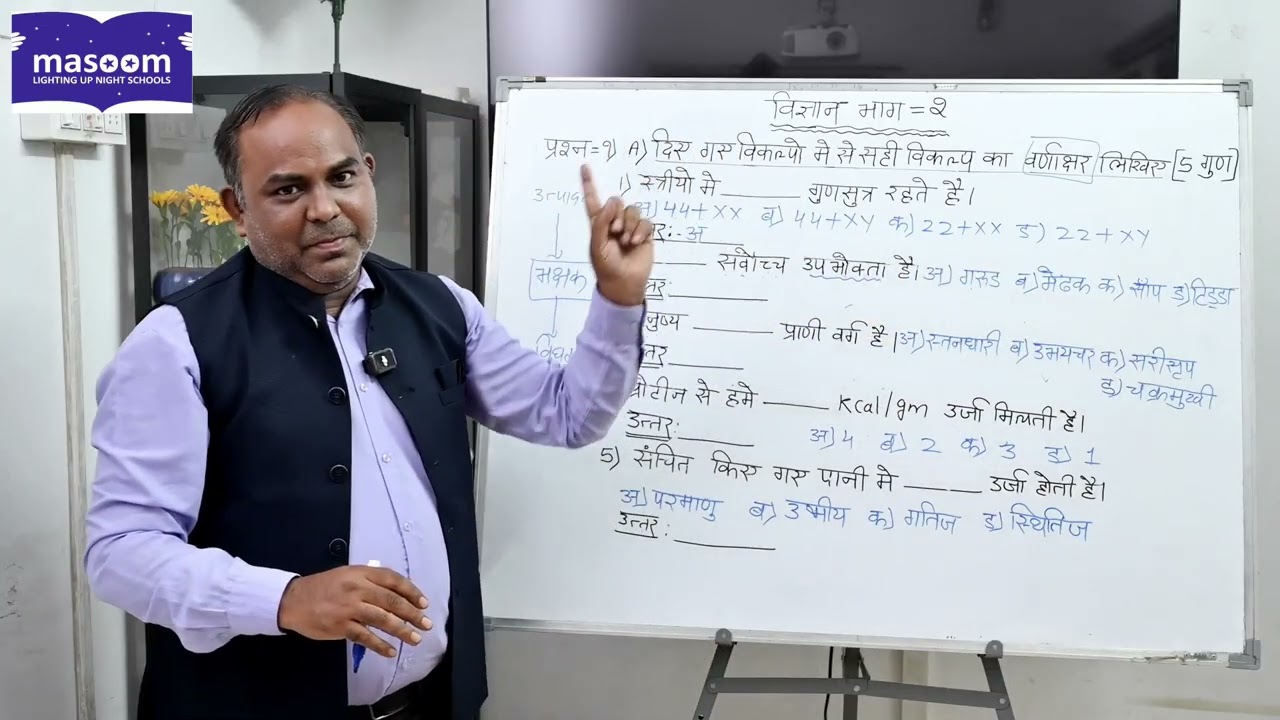 इयत्ता -10वी विज्ञान और प्रौद्योगिकी भाग - 2, प्रश्न -१) A) सही विकल्प का वर्णाक्षर लिखिए [5 गुण]