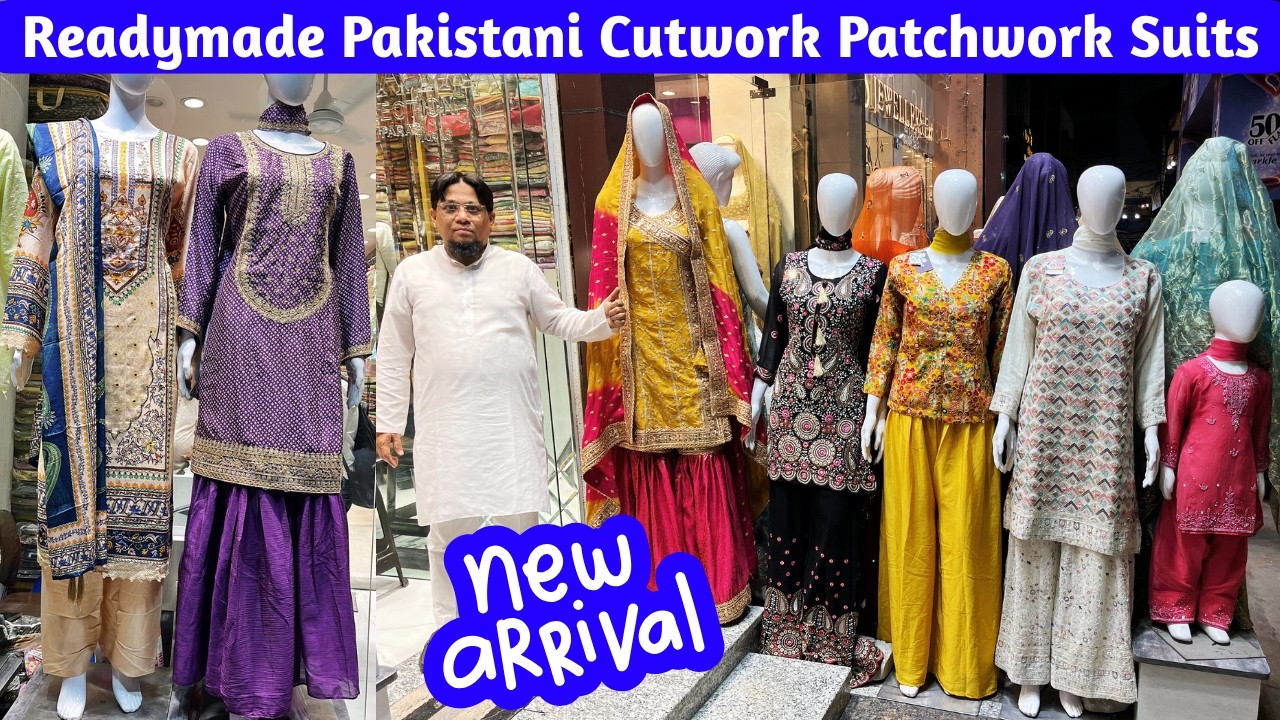Ramzan New Variety Exclusive Bridal Readymades Pakistani Cut Work Patch Work Suits | Charminar Shppn