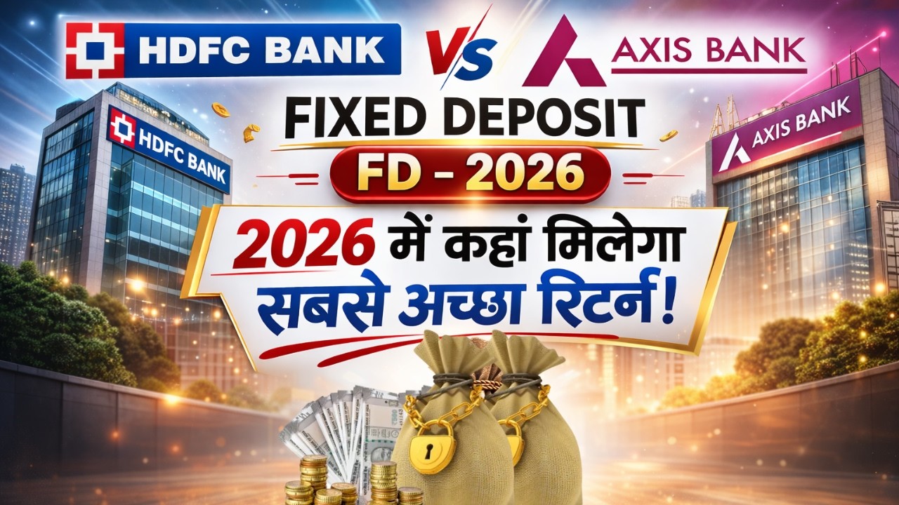 HDFC Bank FD vs Axis Bank FD 2026: कहाँ मिलेगा सबसे तगड़ा रिटर्न?