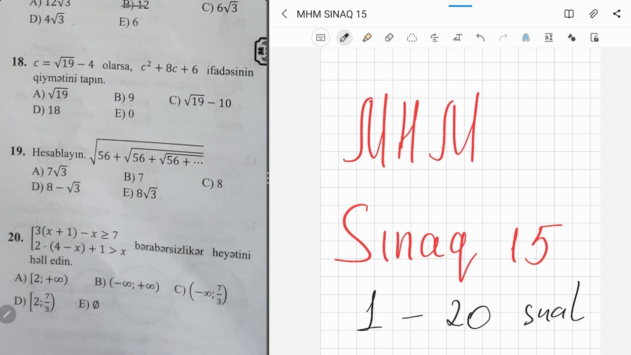 MHM 60 BAL SINAQ 15 (1-20)