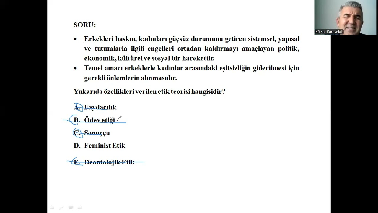 AGS- DENEME 9:  Etik -1