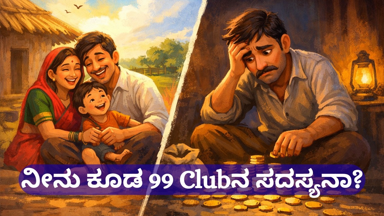 ನೀನು ಕೂಡ 99 ಕ್ಲಬ್‌ನ ಸದಸ್ಯನಾ? | ಸಂತೋಷ ಕಳೆದುಕೊಳ್ಳೋದು ಹೇಗೆ?- 99 ಕ್ಲಬ್ ಕಥೆ @KannadaTalesByAlka