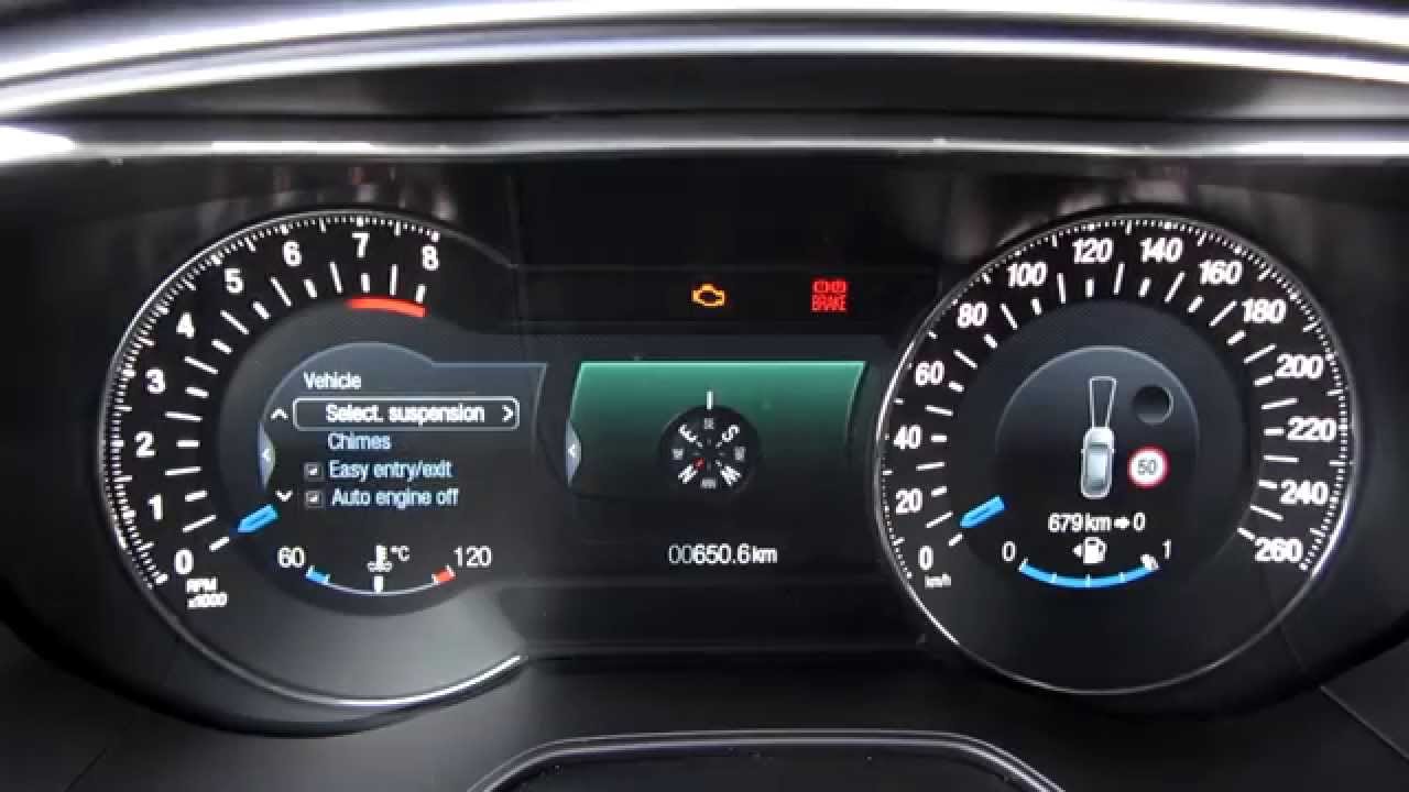 Ford Mondeo 2015 Information Displays Dashboard