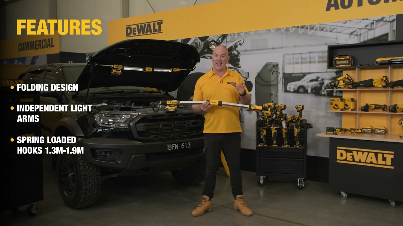 DEWALT® ANZ | DCL04512-18V Under Bonnet Light Instructional Video