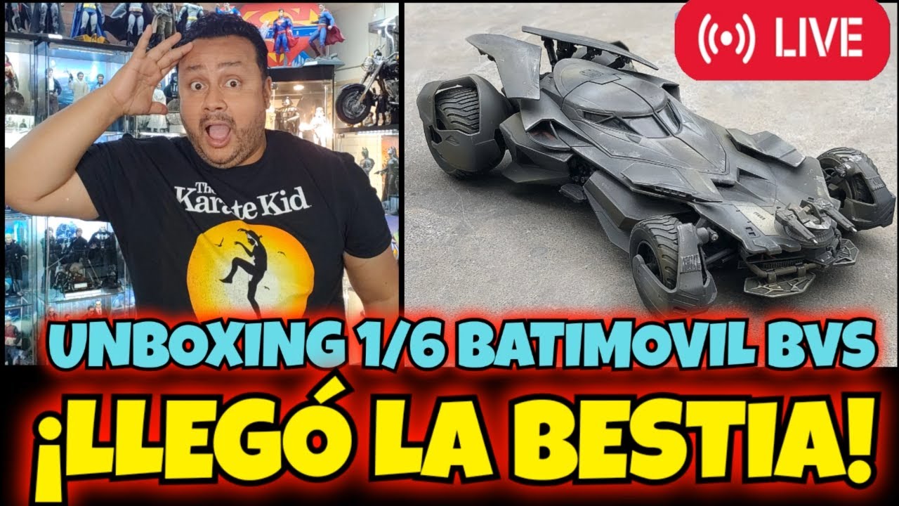 💥EN VIVO💥 #UNBOXING 1/6 BATIMOVIL BVS & JUSTICE LEAGUE