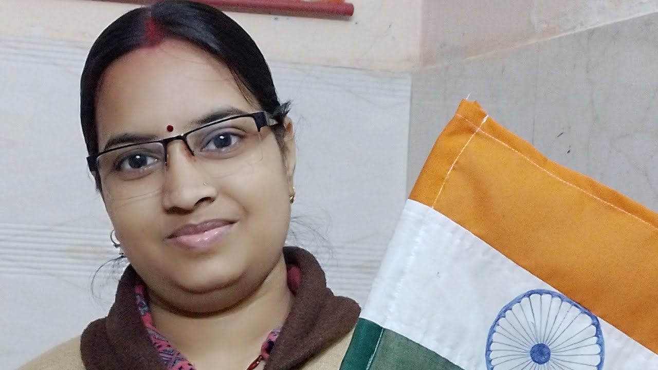 Republic day national flag making #vandematra 😊 
