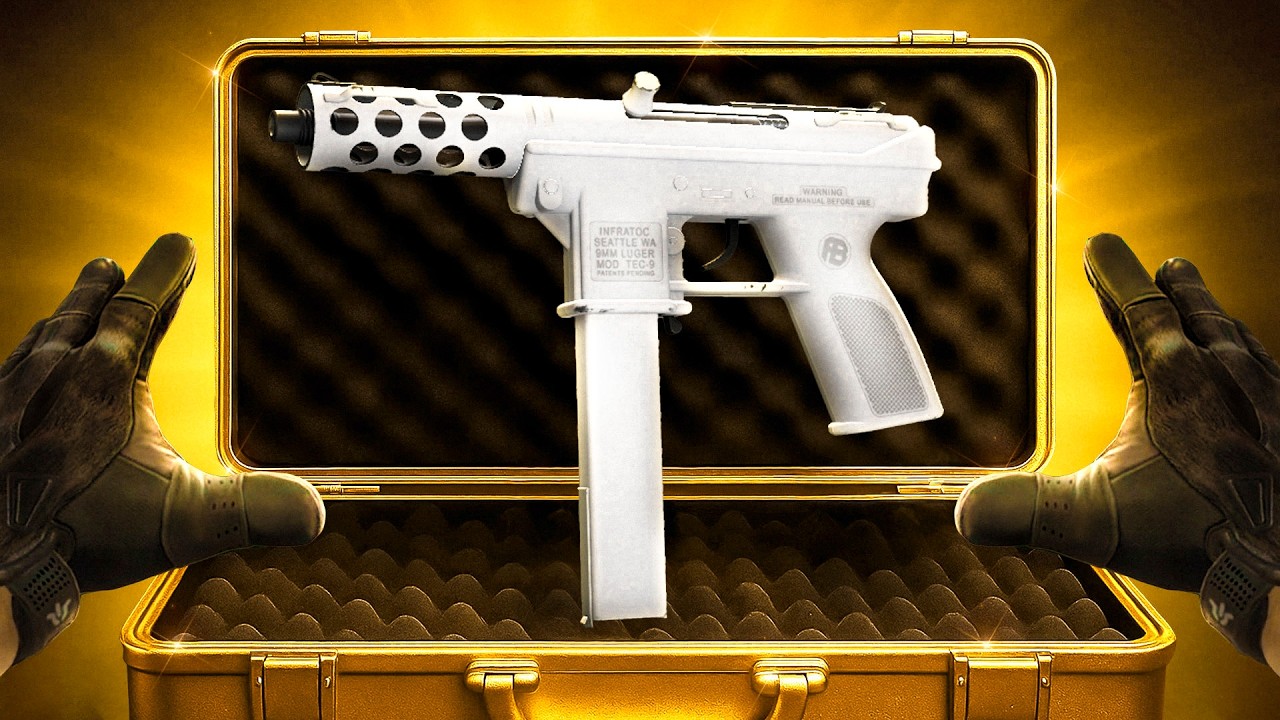 №1 в мире Tec-9 Whiteout Trade Up ($1000)