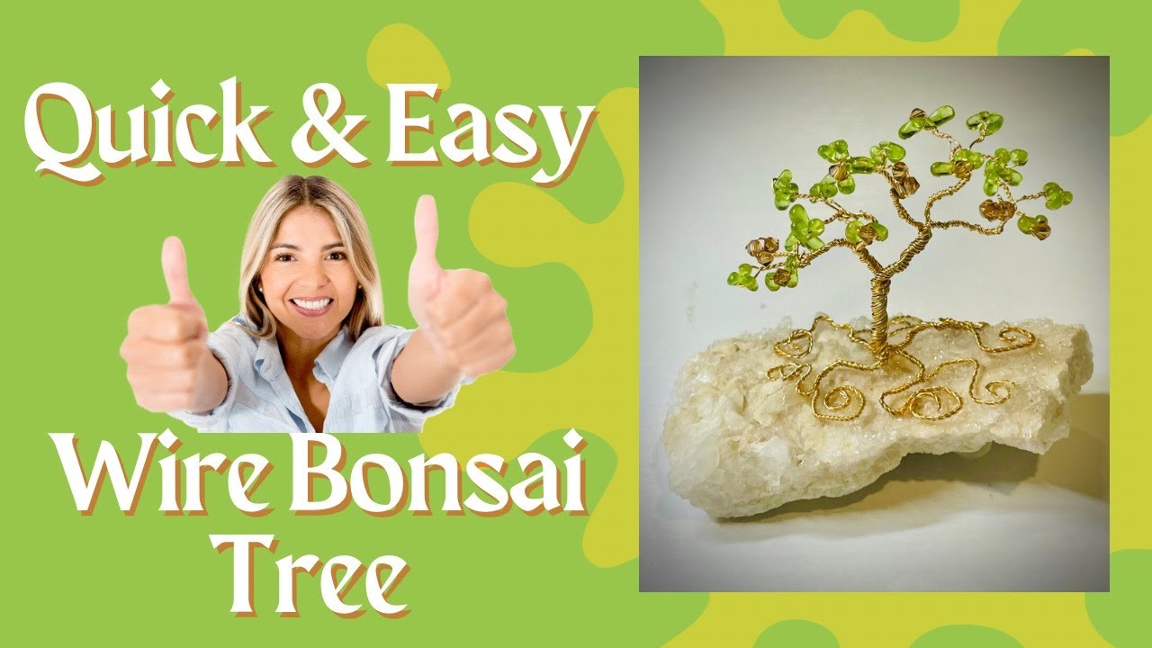 How to make a Beaded Bonsai Tree, Quick and Easy Tutorial