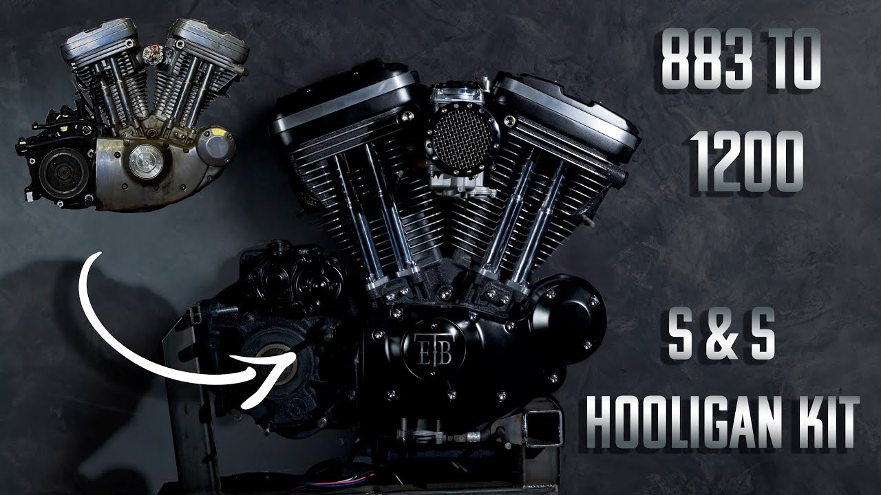 Sportster Hardtail Bobber Build Part 2 Electrical and Mechanical 883 to 1200 S & S Hooligan Kit