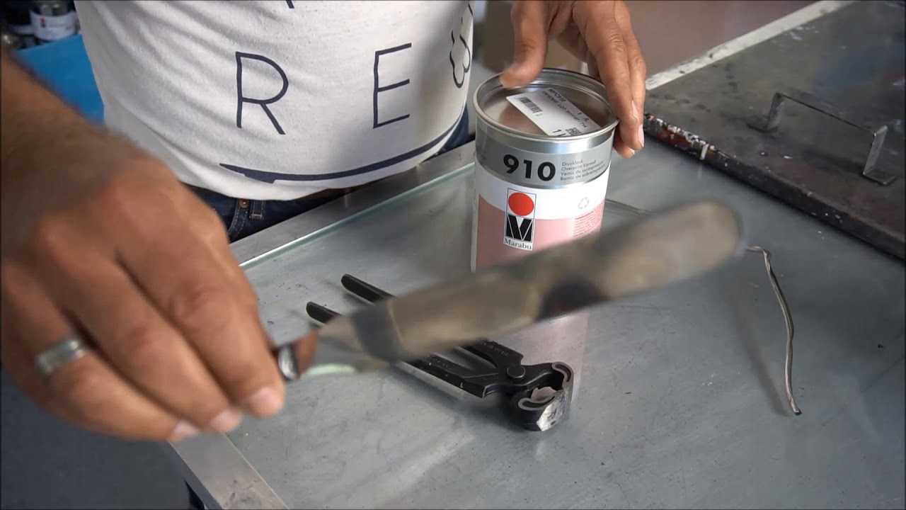 How to open the Marabu metal containers for solvent-based inks