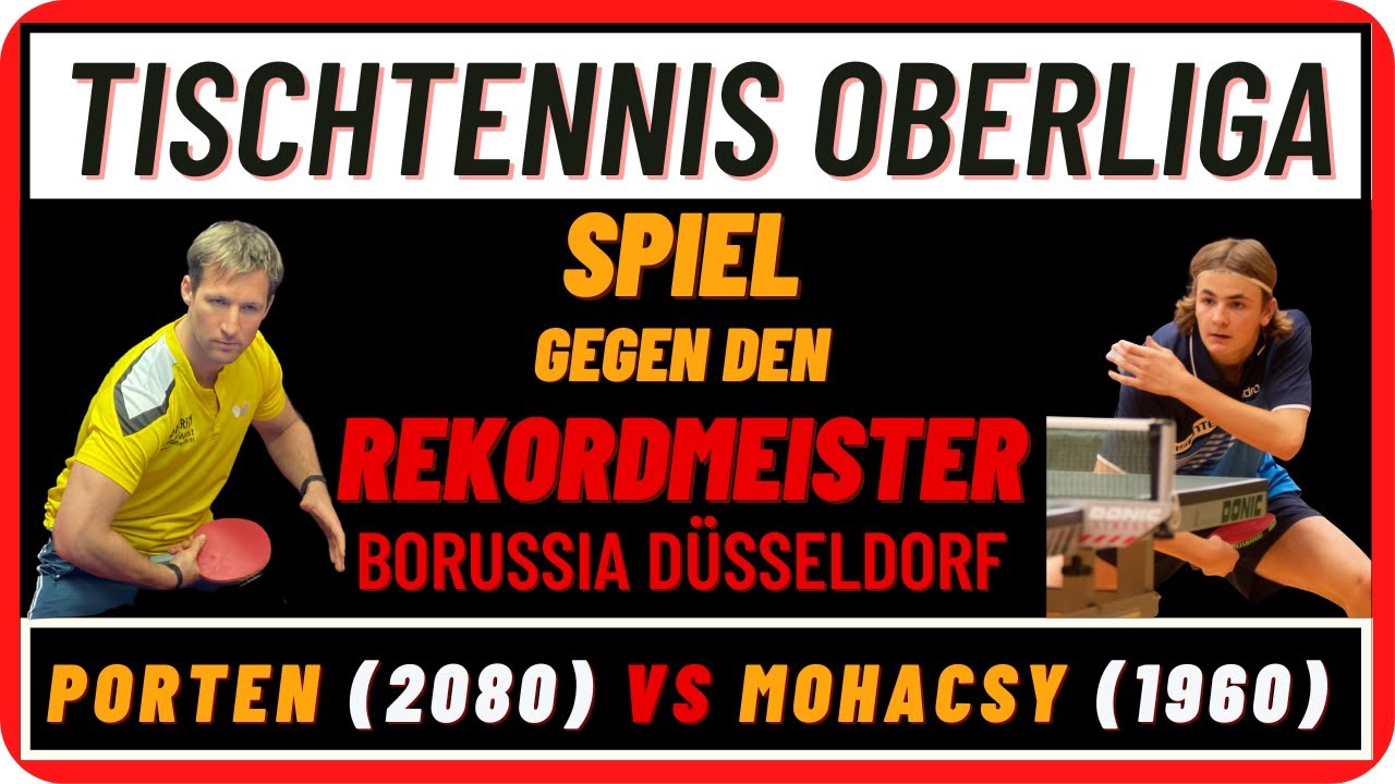 Tischtennis Oberliga NRW 🏓 vs den Rekordmeister 🥇 Düsseldorf