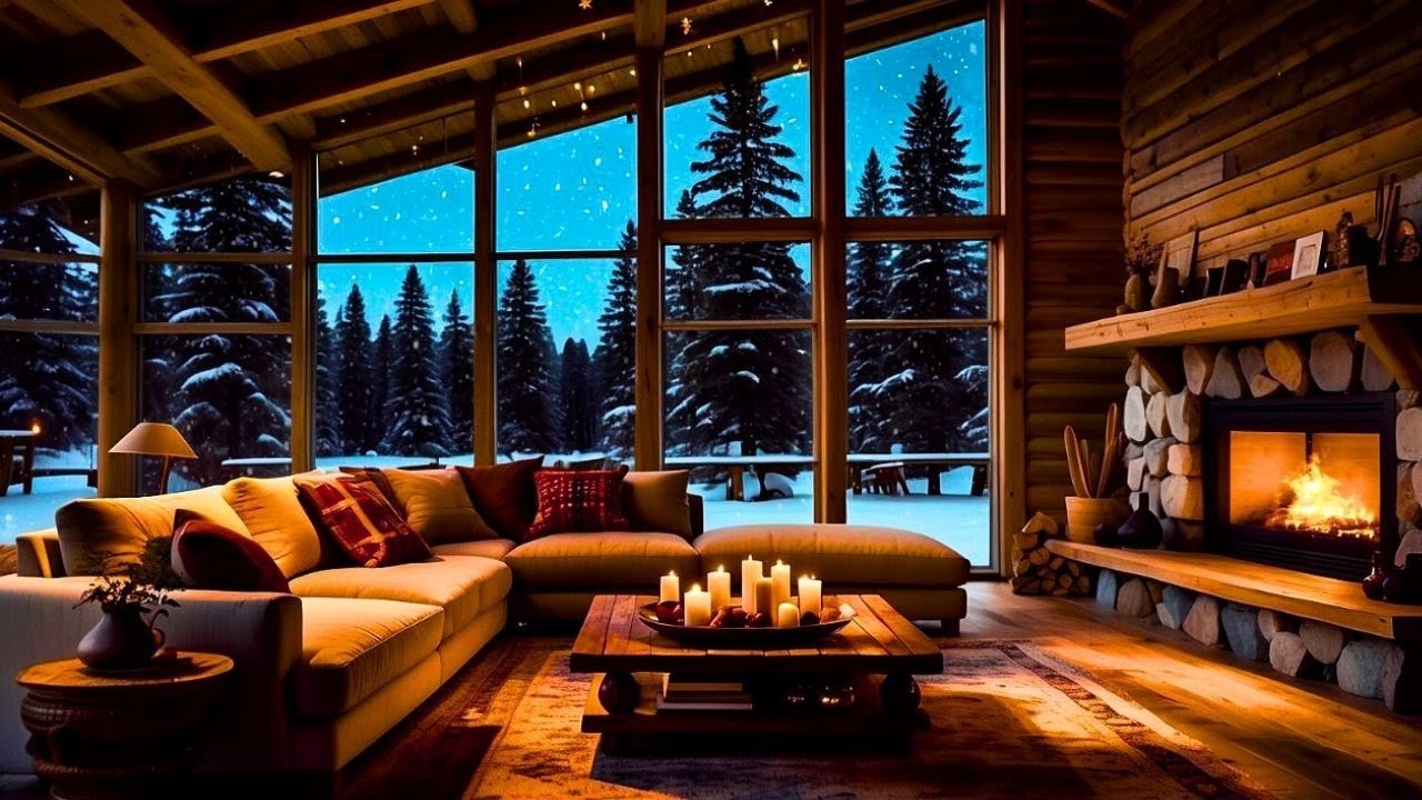 Cozy Winter Jazz by the Fireplace | Smooth Jazz for Relaxing Evenings
