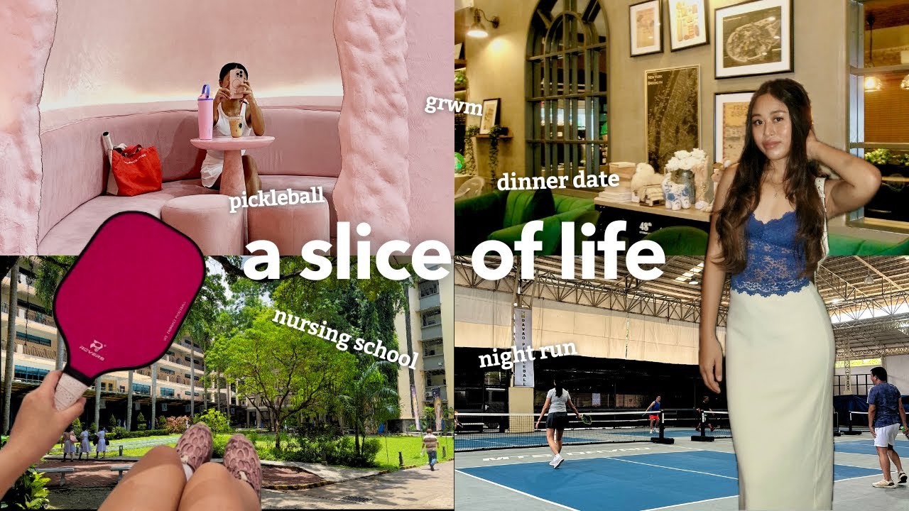 slice of life 💌 my life lately: grwm, dinner, final exam, pickleball & night run