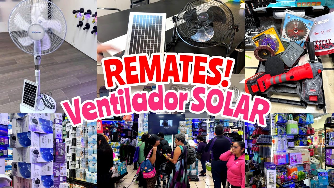Tienda de REMATES EN IZAZAGA 😱 como en ALIEXPRESS/ TEMU | Ventiladores SOLARES E INTELIGENTES
