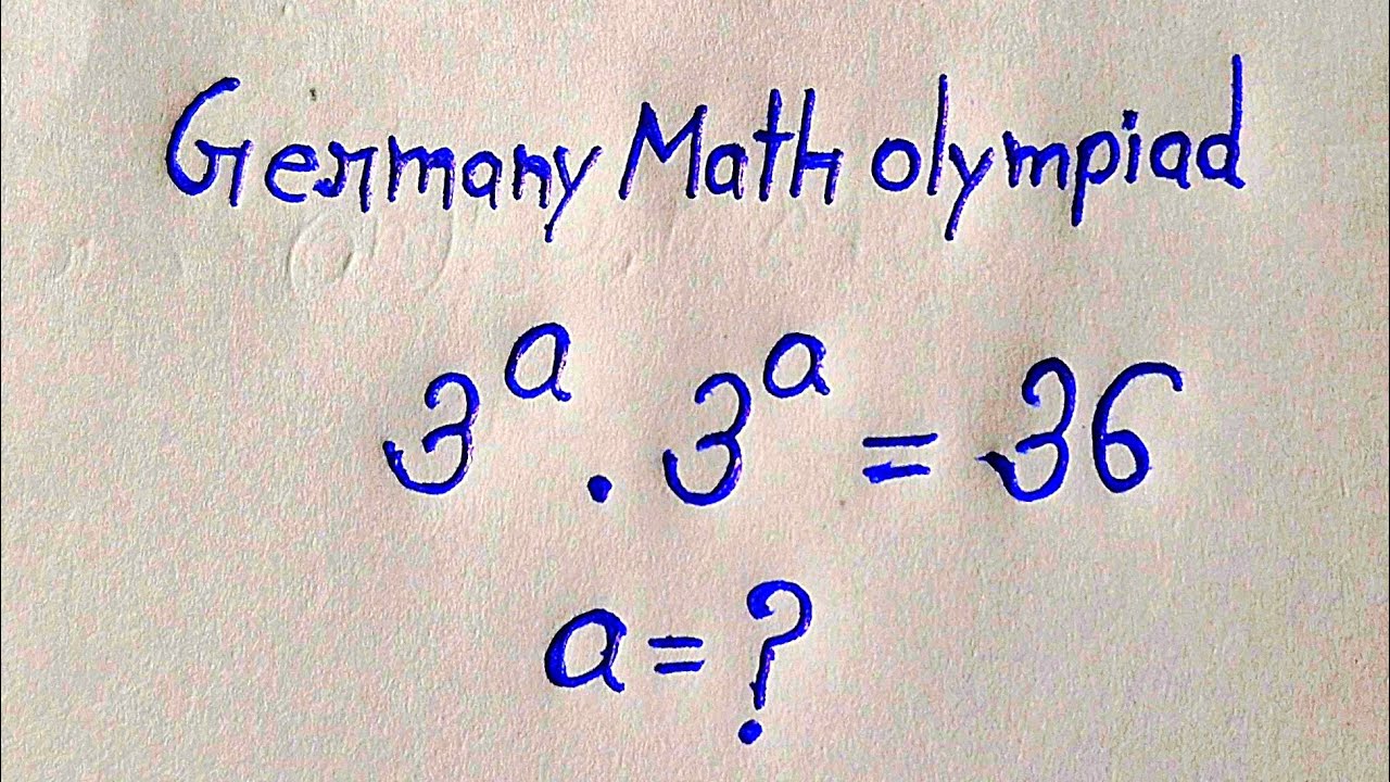 Only 1% Solve This! Germany Math Olympiad Problem