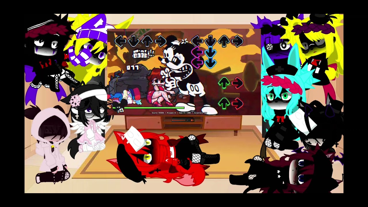fnia reagindo a tabi vs Mickey mouse fnf
