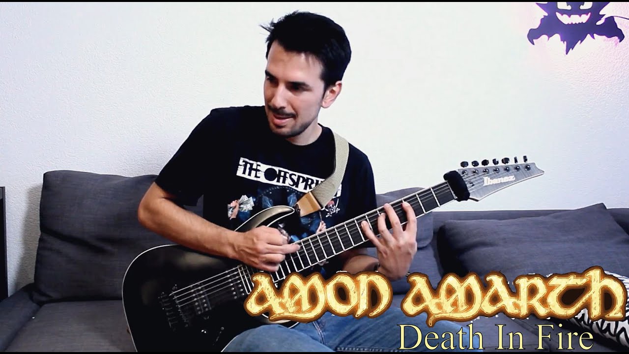 AMON AMARTH - Death In Fire [GUITAR COVER]