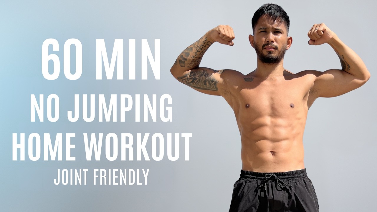 60 MIN NO JUMPING HIIT WORKOUT – All Standing Low Impact Cardio (No Repeats, Wrist Friendly)