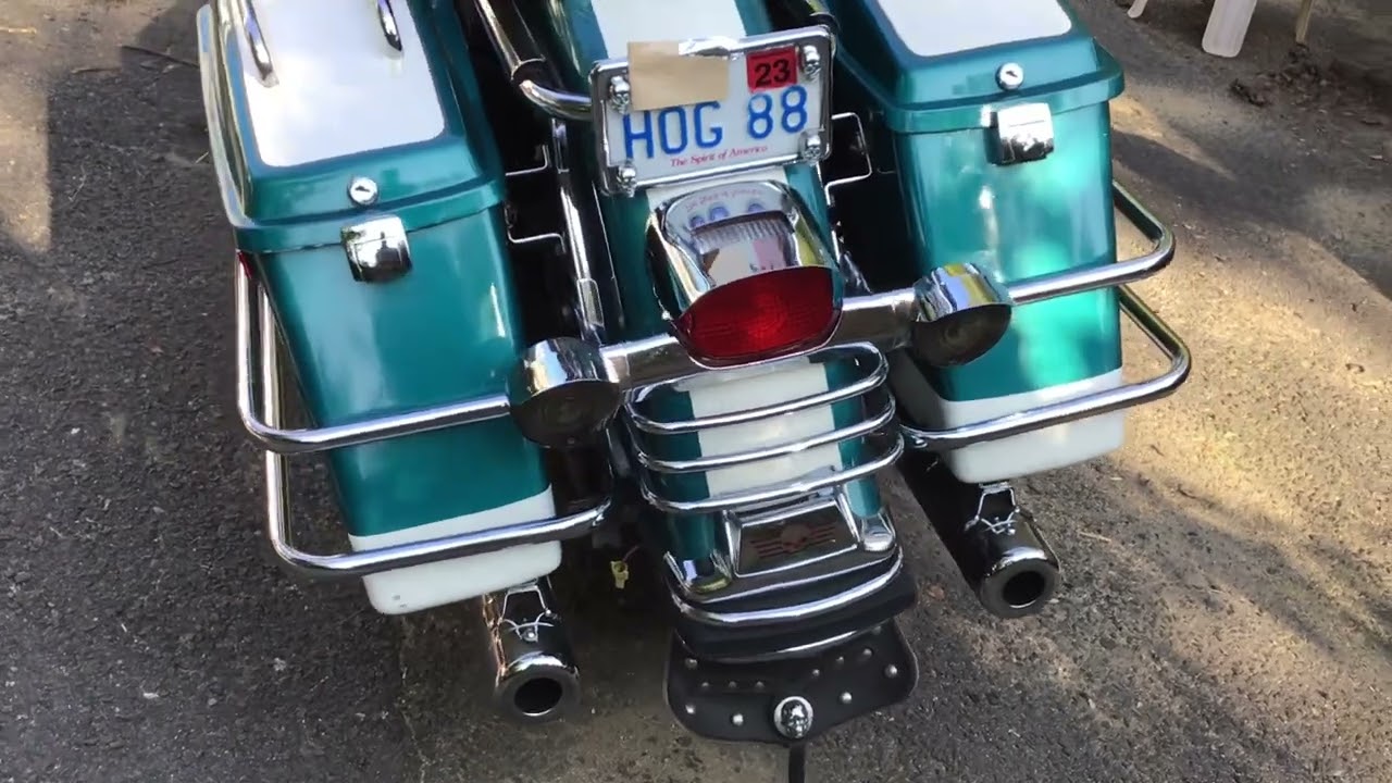 1988 Harley Davidson FLHS Electraglide Sport cold start and walk around