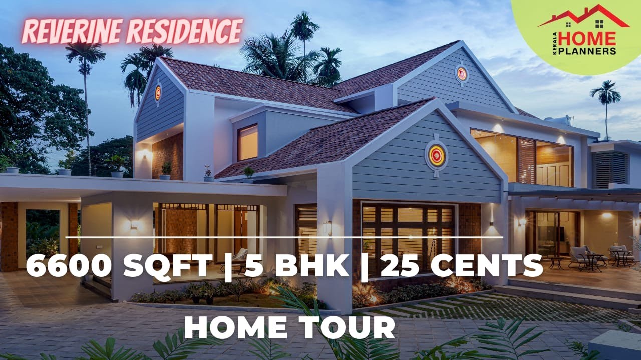 Colonial Contemporary Fusion Style House | 6600 SQFT 5BHK Home Tour | Arif Associates