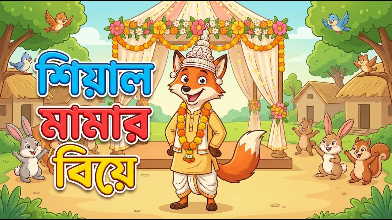 শিয়াল মামার বিয়ে | মজাদার বাংলা গল্প #cartoon #foxstory #fox
