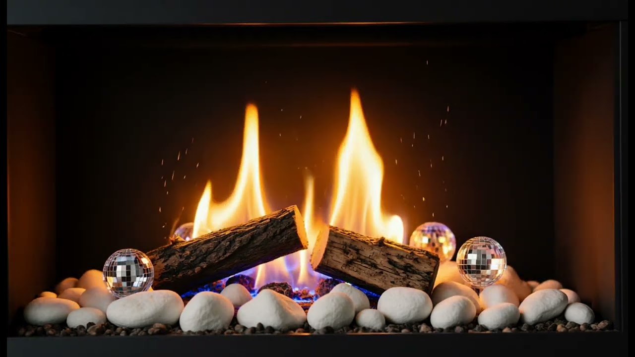 10 Hours Modern Crackling Fireplace 🔥 Cozy Bedtime Fire for Sleep & Relaxation (No Ads)