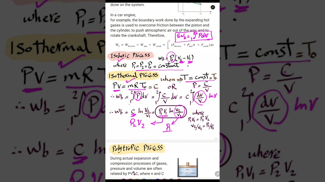 First law For Closed system summary chapter 4 thermo بالعربى "part 2 