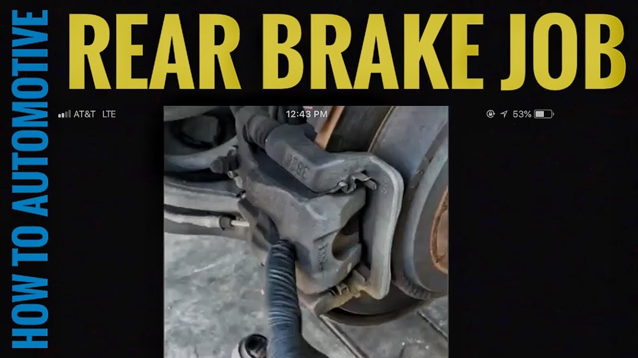 How to Replace Rear Brake Pads and Turn Rotors on a 2004 Acura MDX