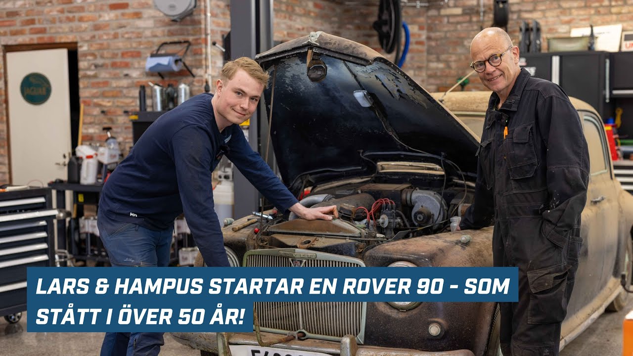 Lars & Hampus väcker liv i en Rover 90 som stått i över 50 år - ett riktigt barnfind!