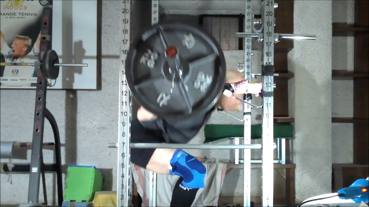 Squat fermo in affondo 5x5x100kg 5°