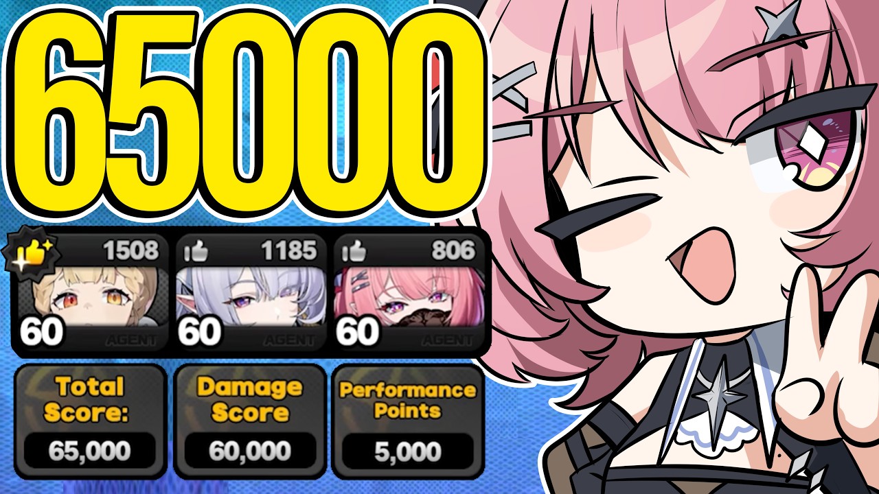 The Rabbit found it's way to 65000!! M0 Remielle & Alice Deadly Assault run in Zenless Zone Zero