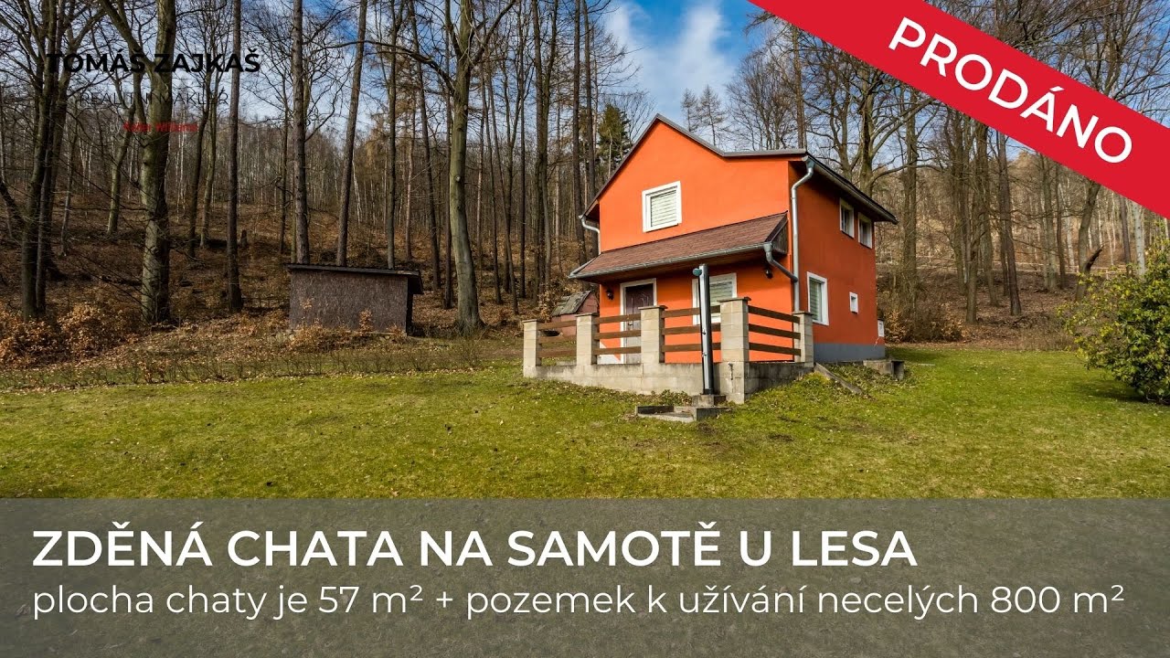 PRODÁNO Prodej chaty 57 m2 na samotě u lesa – Křižanov