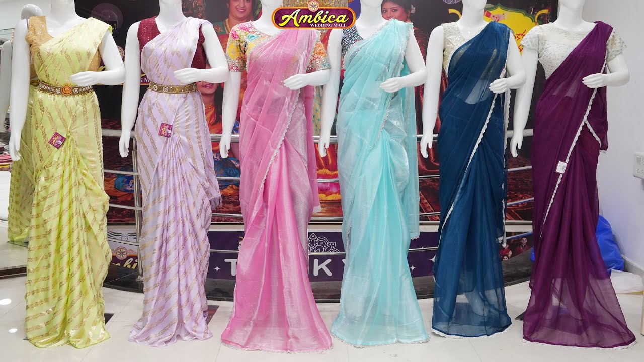 @700 Trending Fancy Sarees Collection | 6300257270 Free courier Visit #ambicaweddingmall#fancysarees