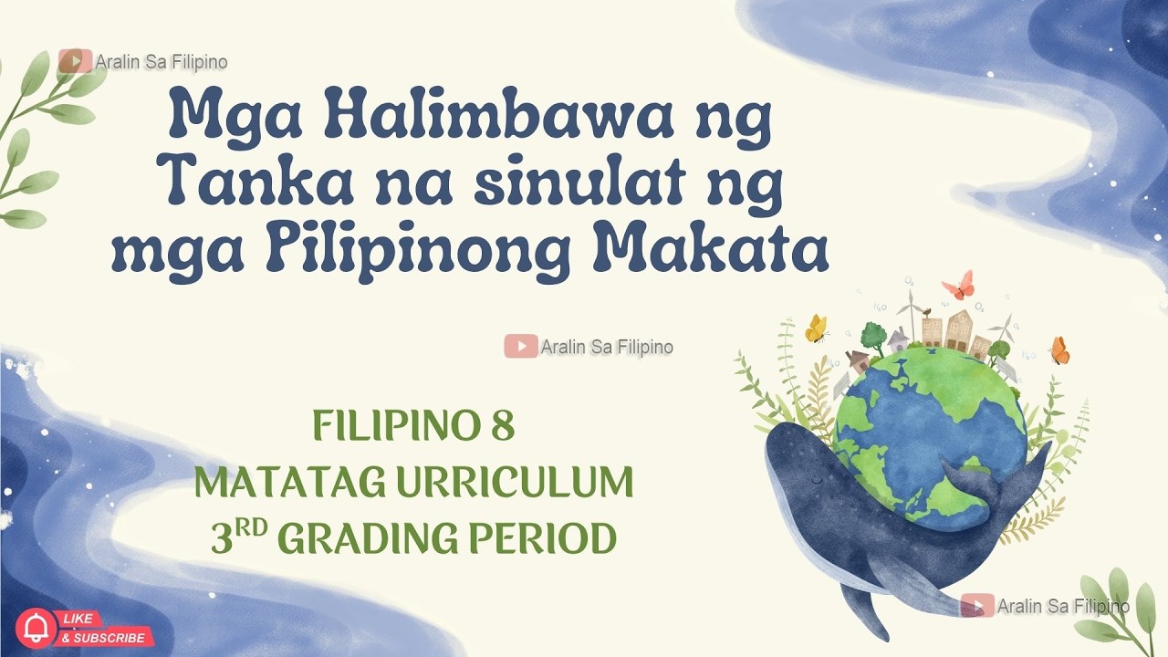 MGA HALIMBAWA NG TANKA NA SINULAT NG MGA PILIPINONG MAKATA| PANAHON NG HAPON|ARALIN SA FILIPINO