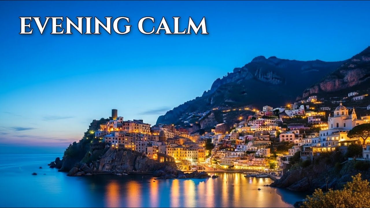 Warm Mediterranean Sunset Music 🌅 Relaxing Italian Coast Ambience 2+ Hours